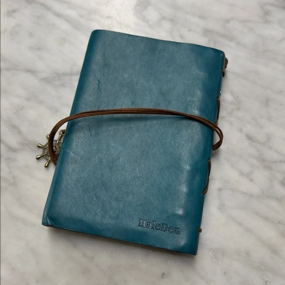 Maleden Leather Journal Diary Sketchpad Notebook Refillable Nautical Charm